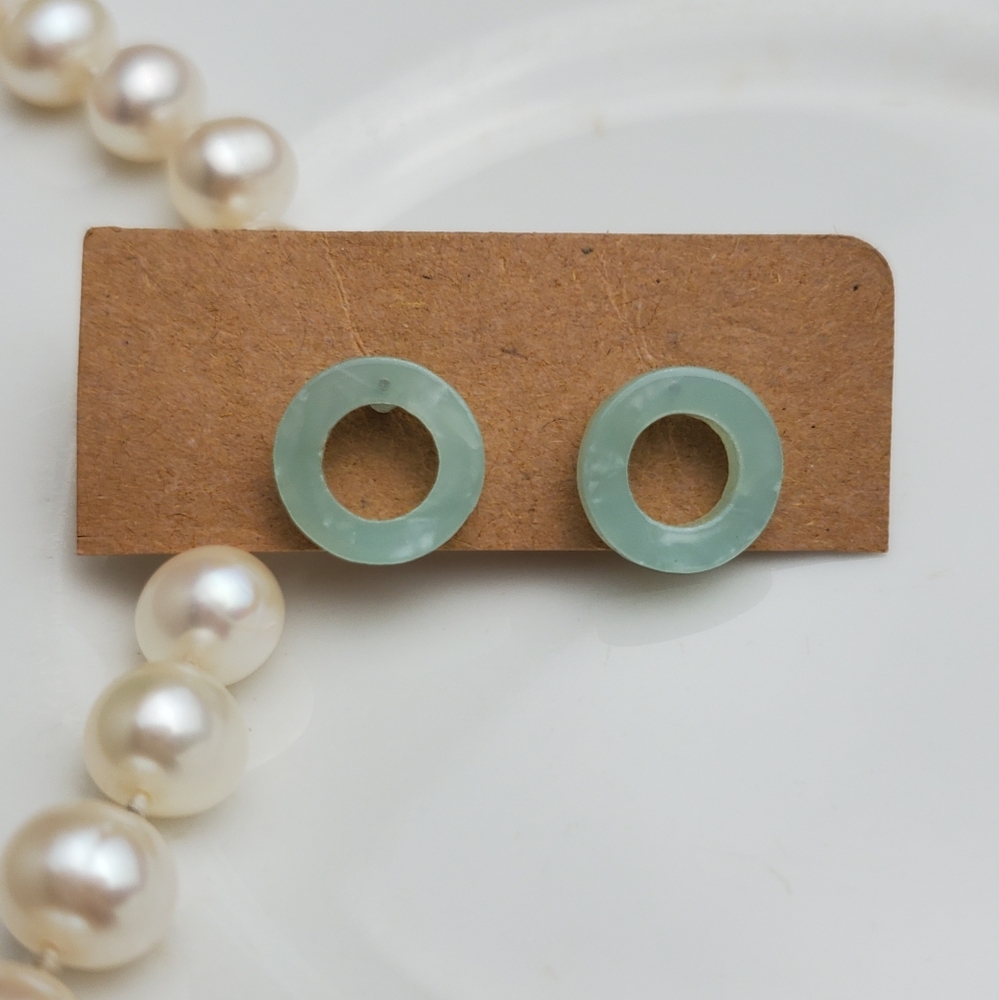 💫5/$25 Marble Sea Blue Earrings